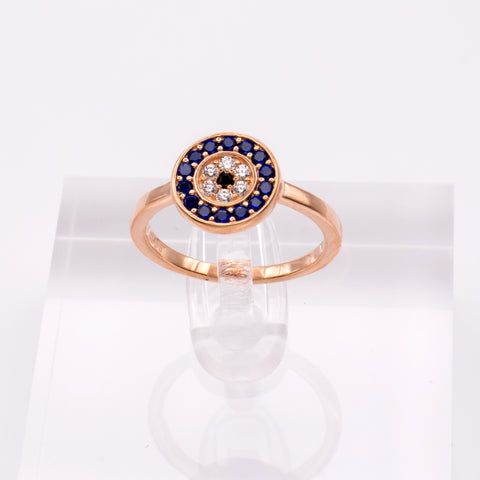 Rose Gold Evil Eye Ring