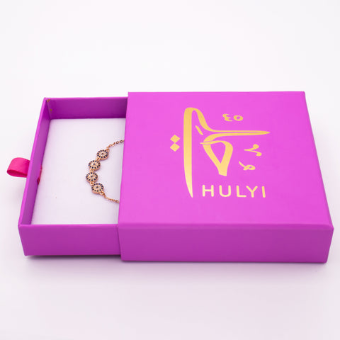 Rose Gold Plated Sterling Silver Charm Bracelet 3