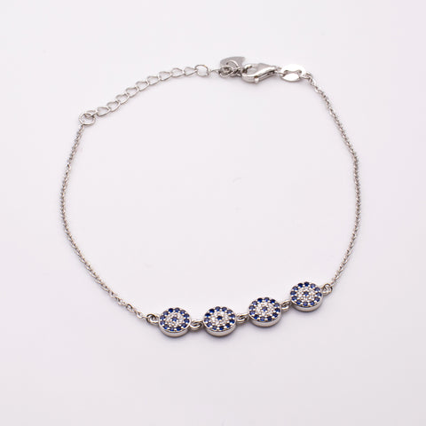 Adjustable 925 Sterling Silver Charm Bracelet