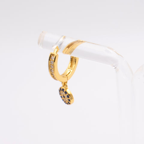 18K Gold Plated Evil Eye Dangle Earring 6