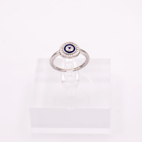 925 Sterling Silver Ring with Evil Eye Embellishment 3