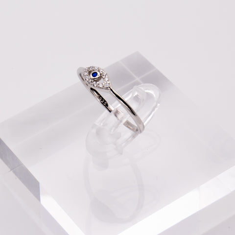 925 Sterling Silver Evil Eye Ring